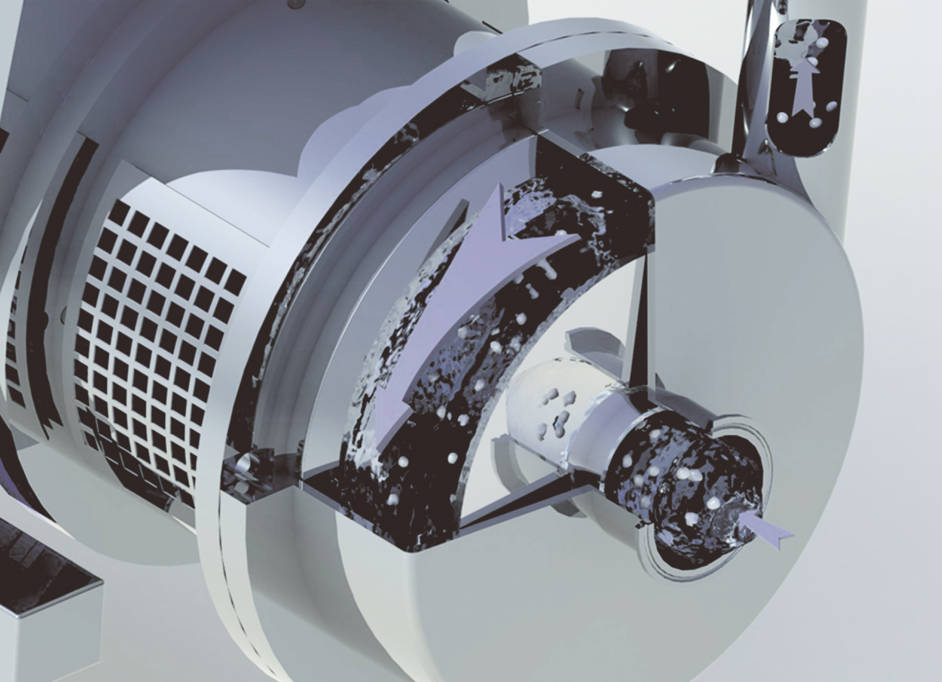 Cutaway View of a Rotary Pump