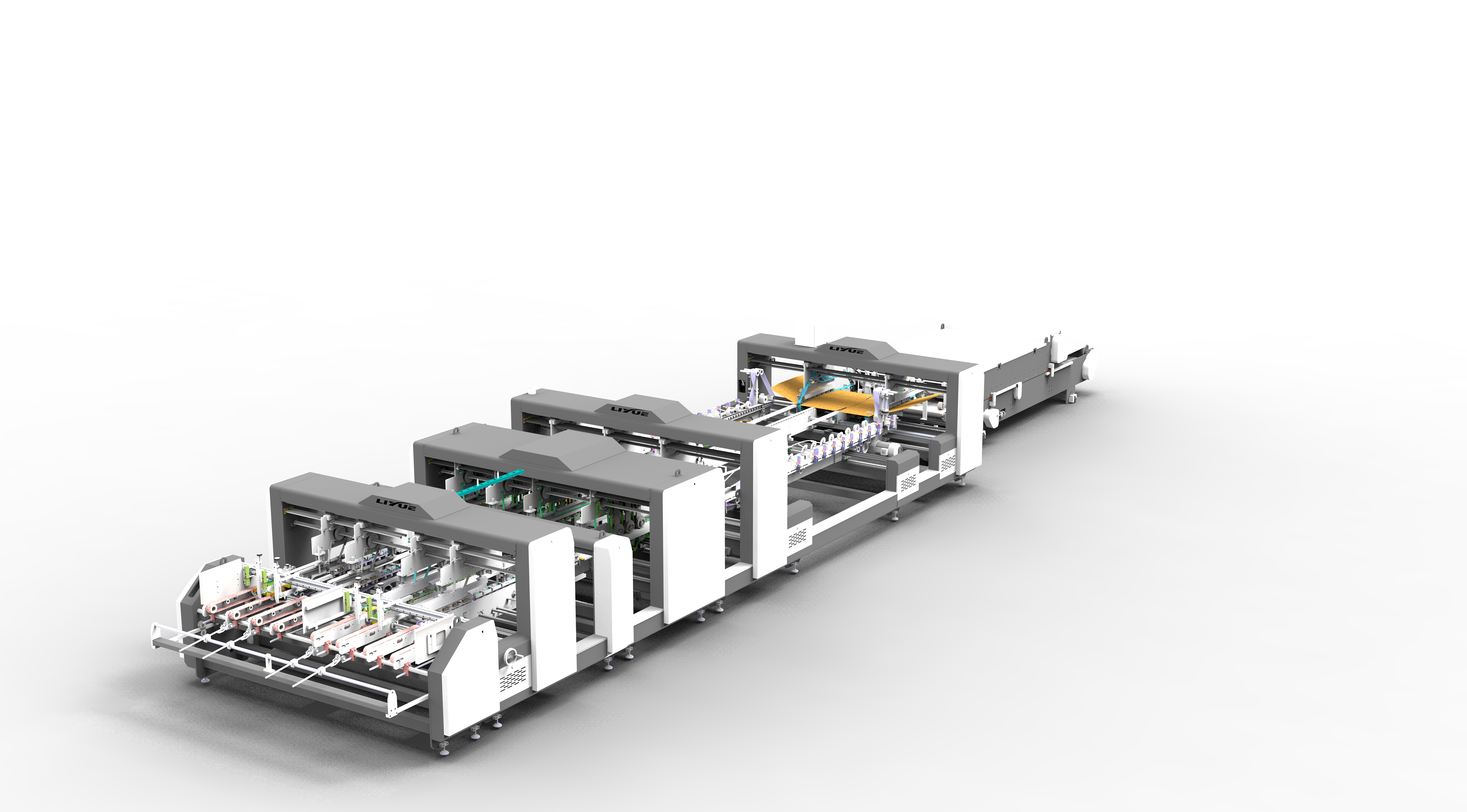 2300A Golfkarton Vouwplakmachine