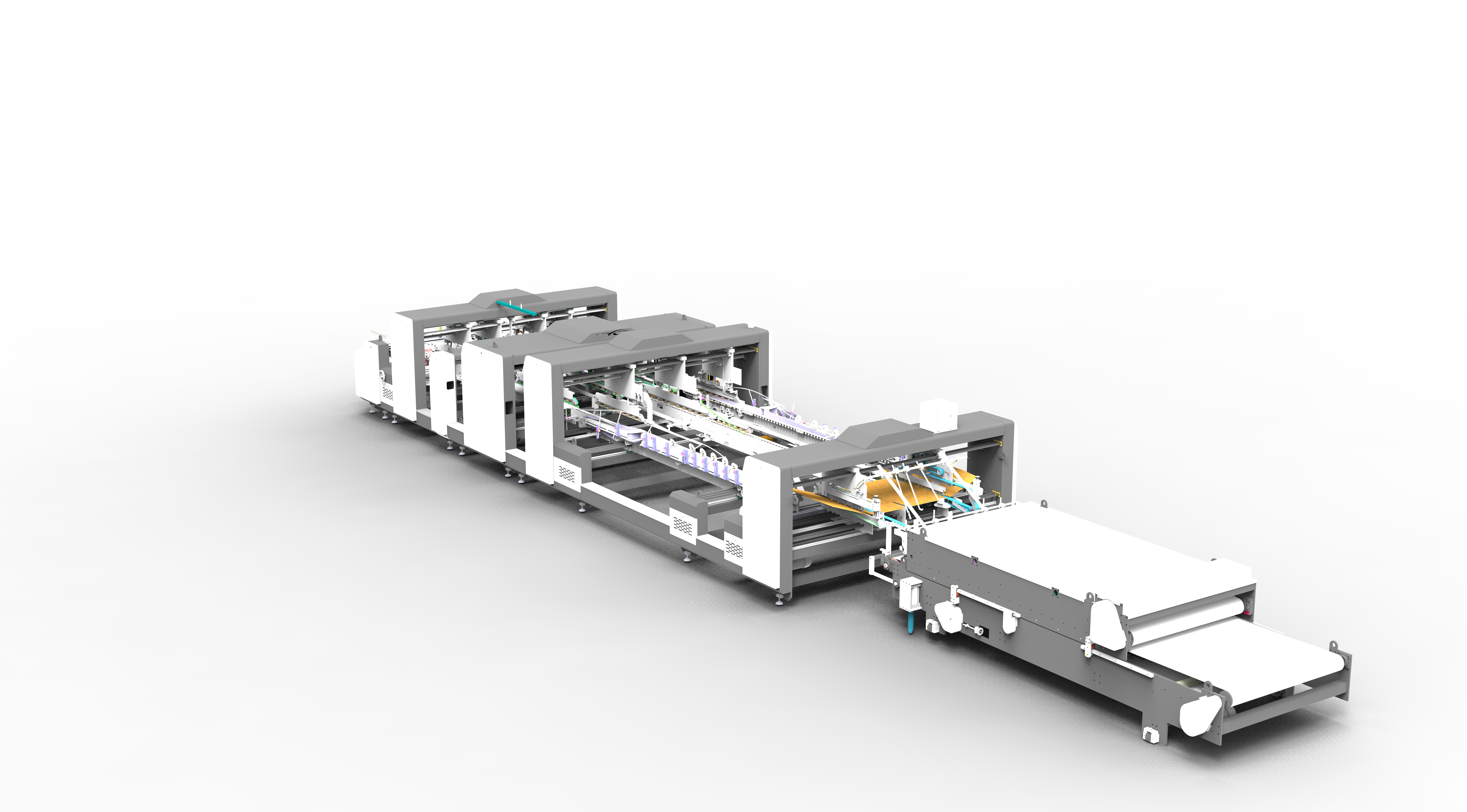 Corrugated Box Folder Gluer Machine