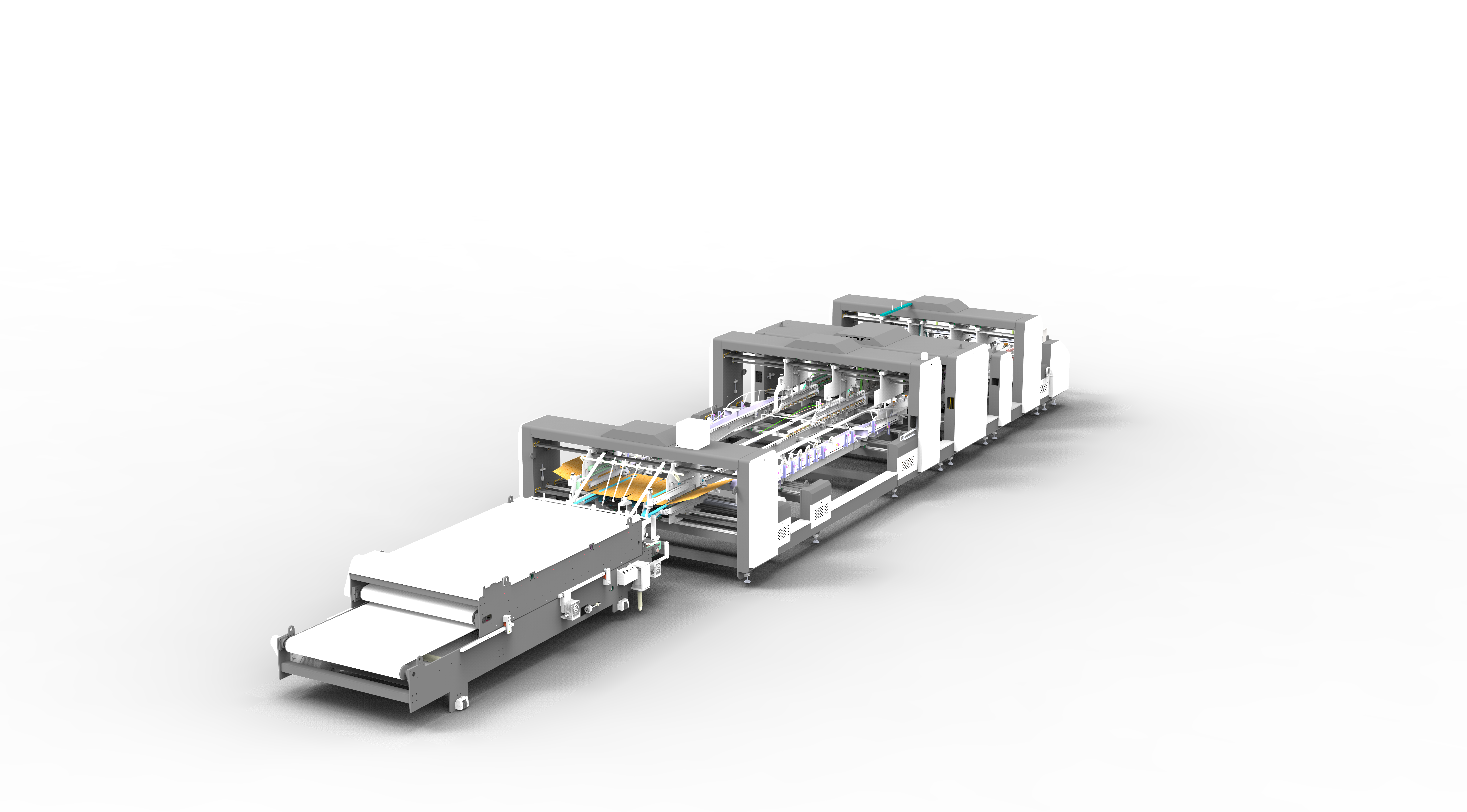 Corrugated Box Folder Gluer Machine