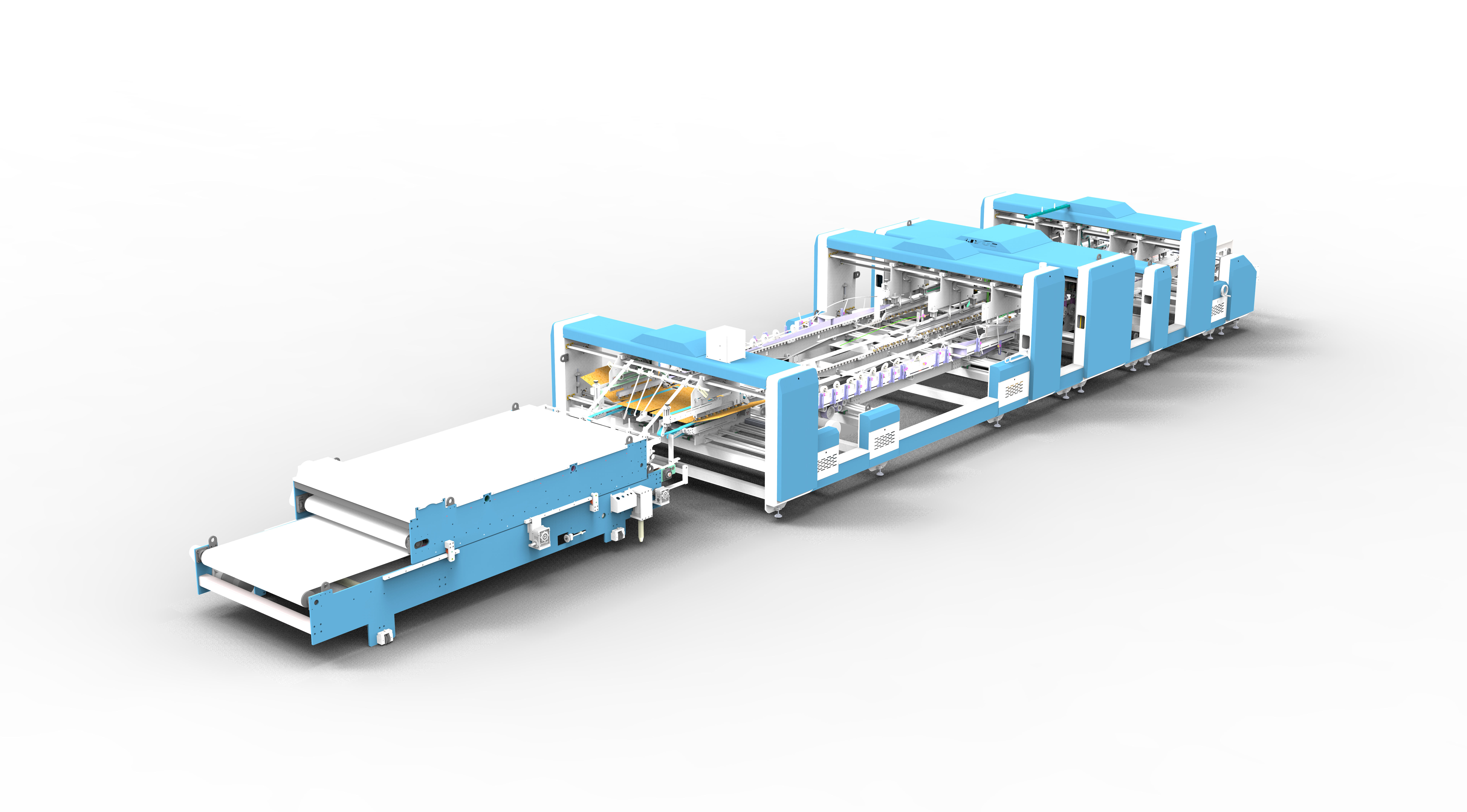 Corrugated Box Folder Gluer Machine