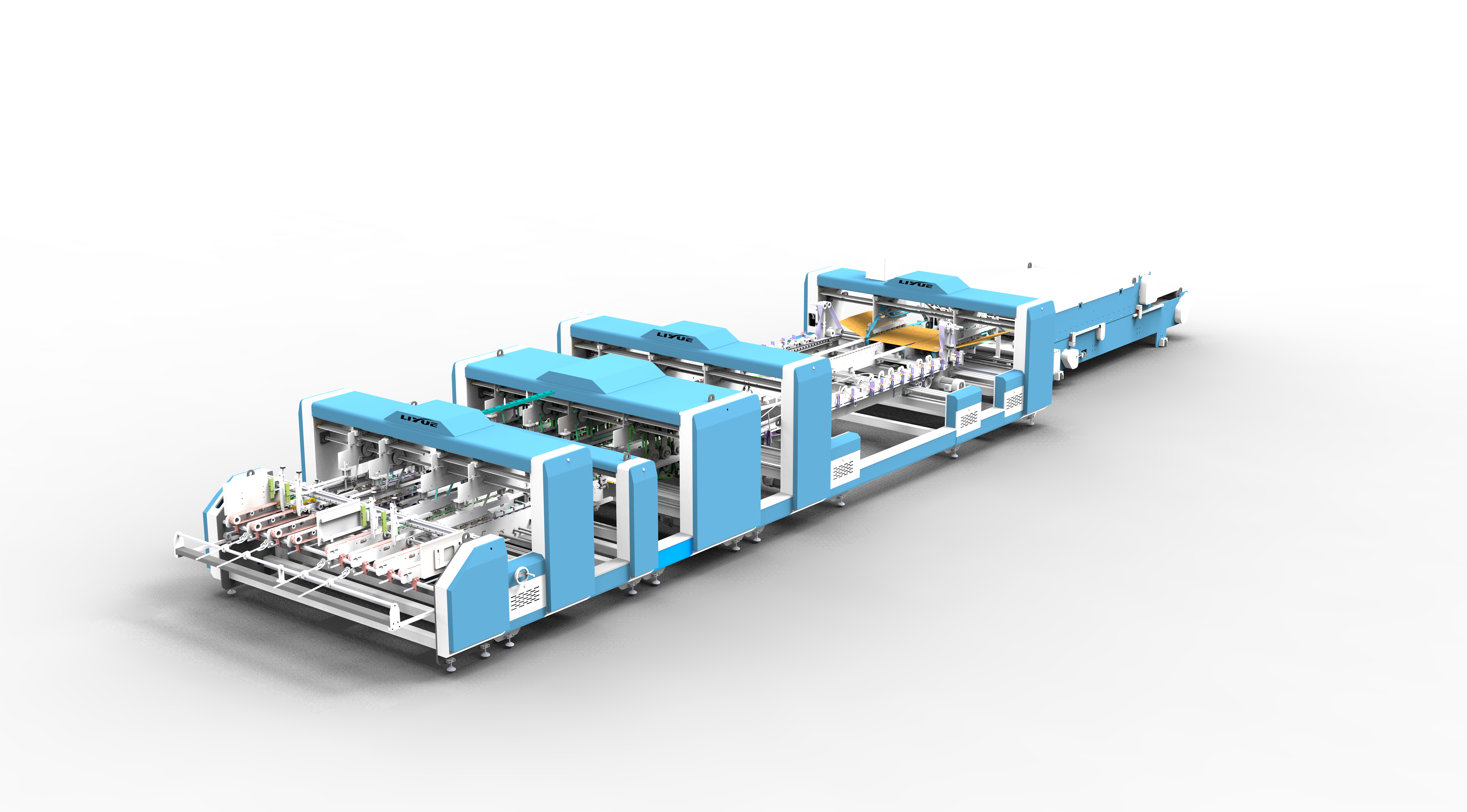 Two-Piece Folding and Gluing Machine