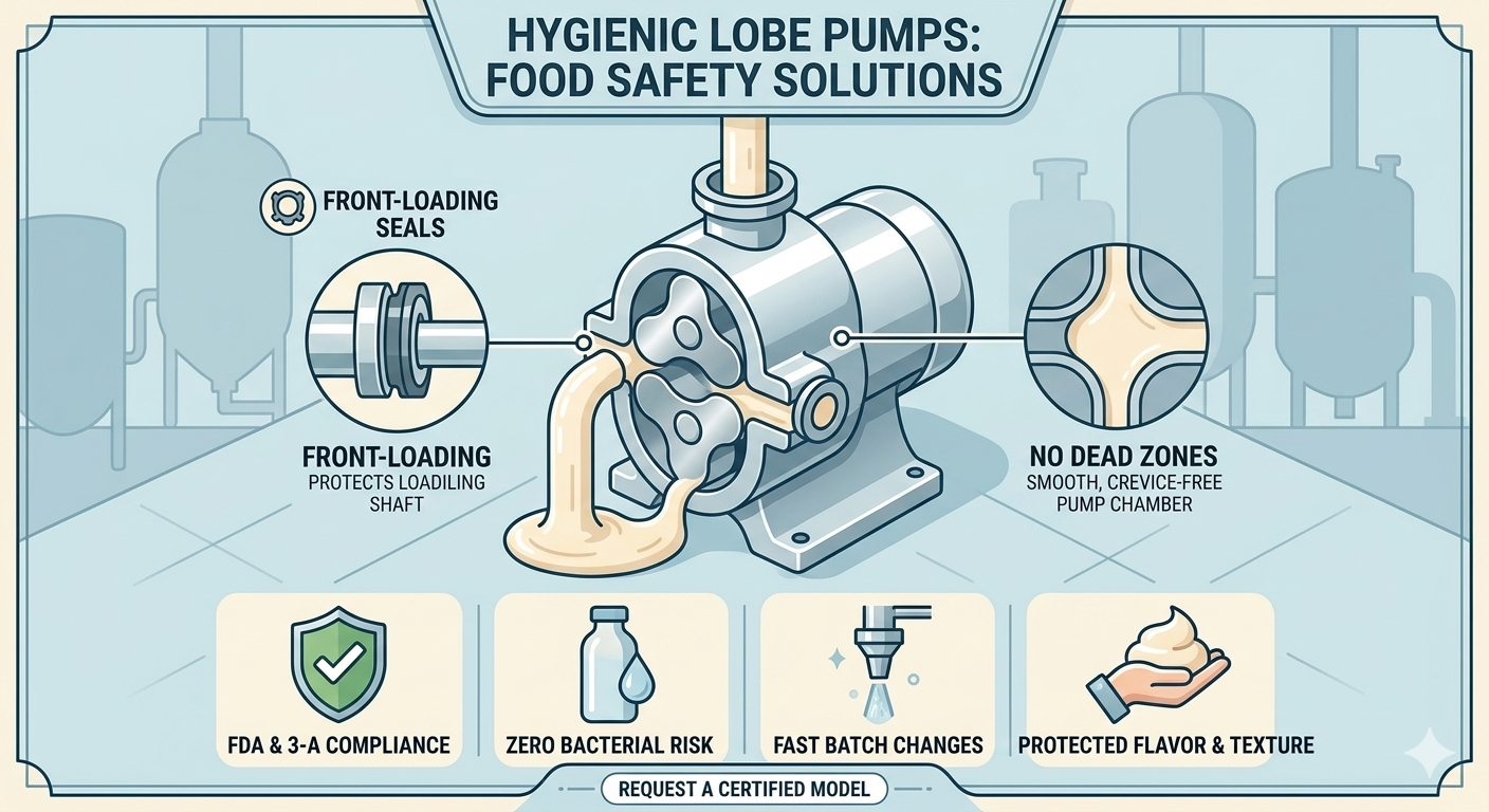 The Importance of FDA and 3-A Certified Lobe Pumps in Food Safety