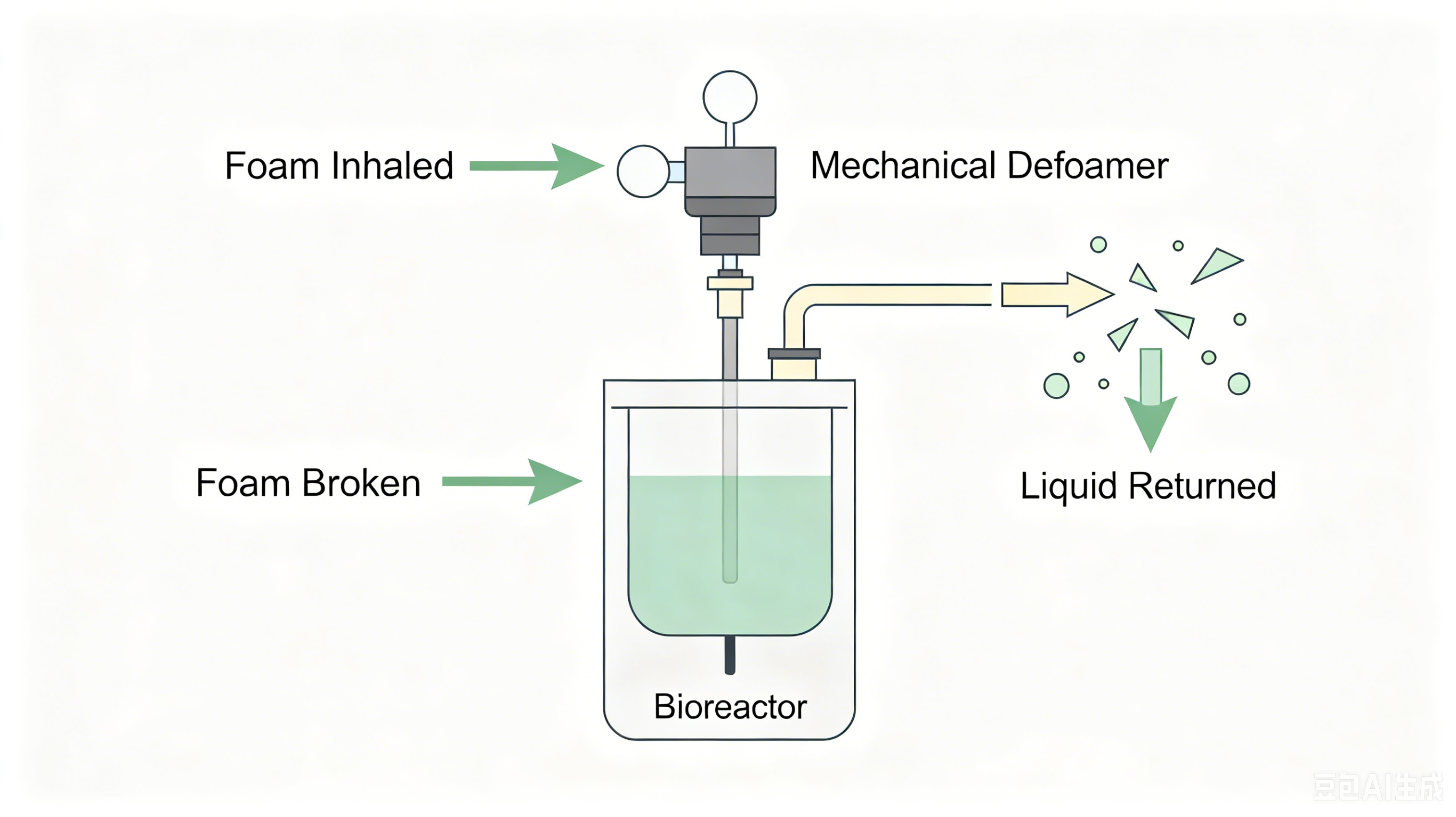 How Mechanical Defoamers Scale Up Bioreactor Capacity Without Chemicals