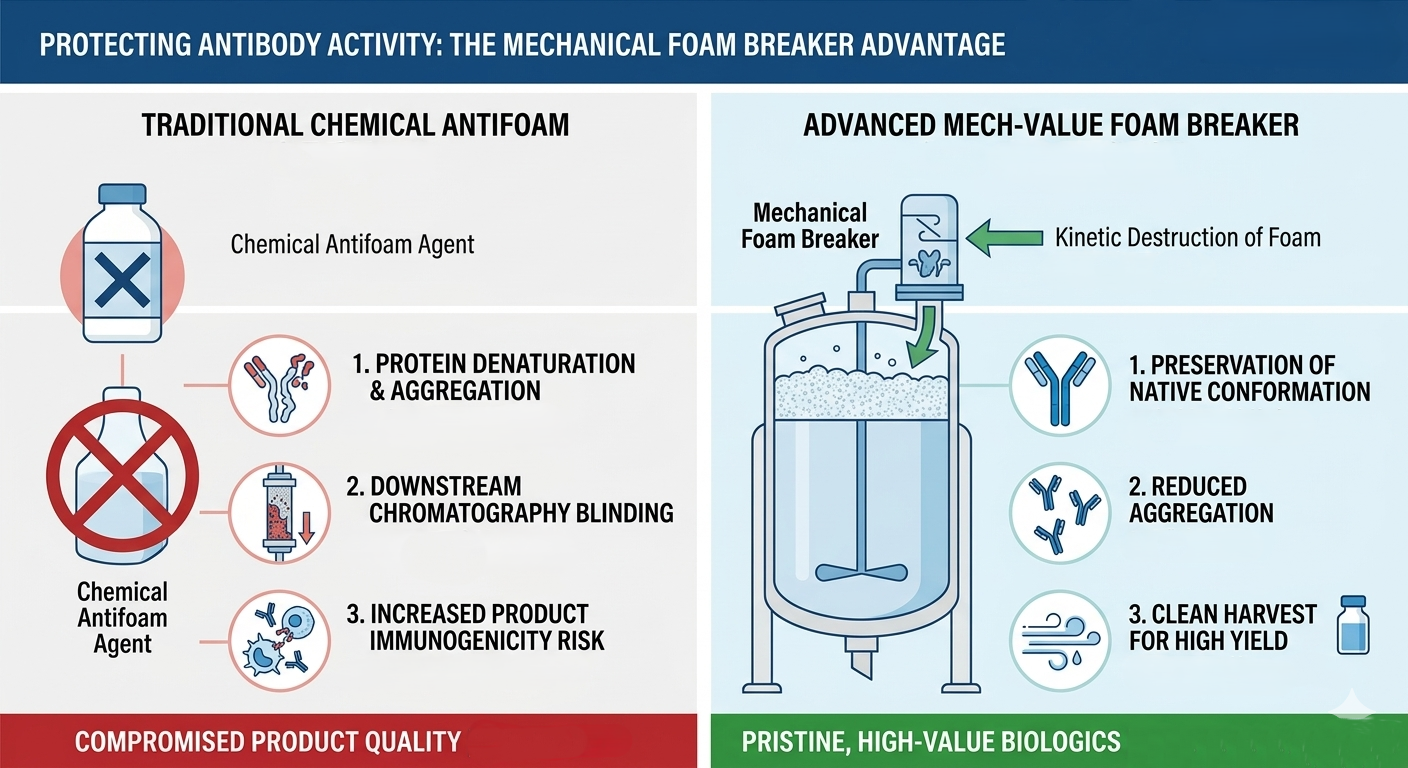 Protecting Antibody Activity: The Role of Mechanical Defoamers in mAb Production