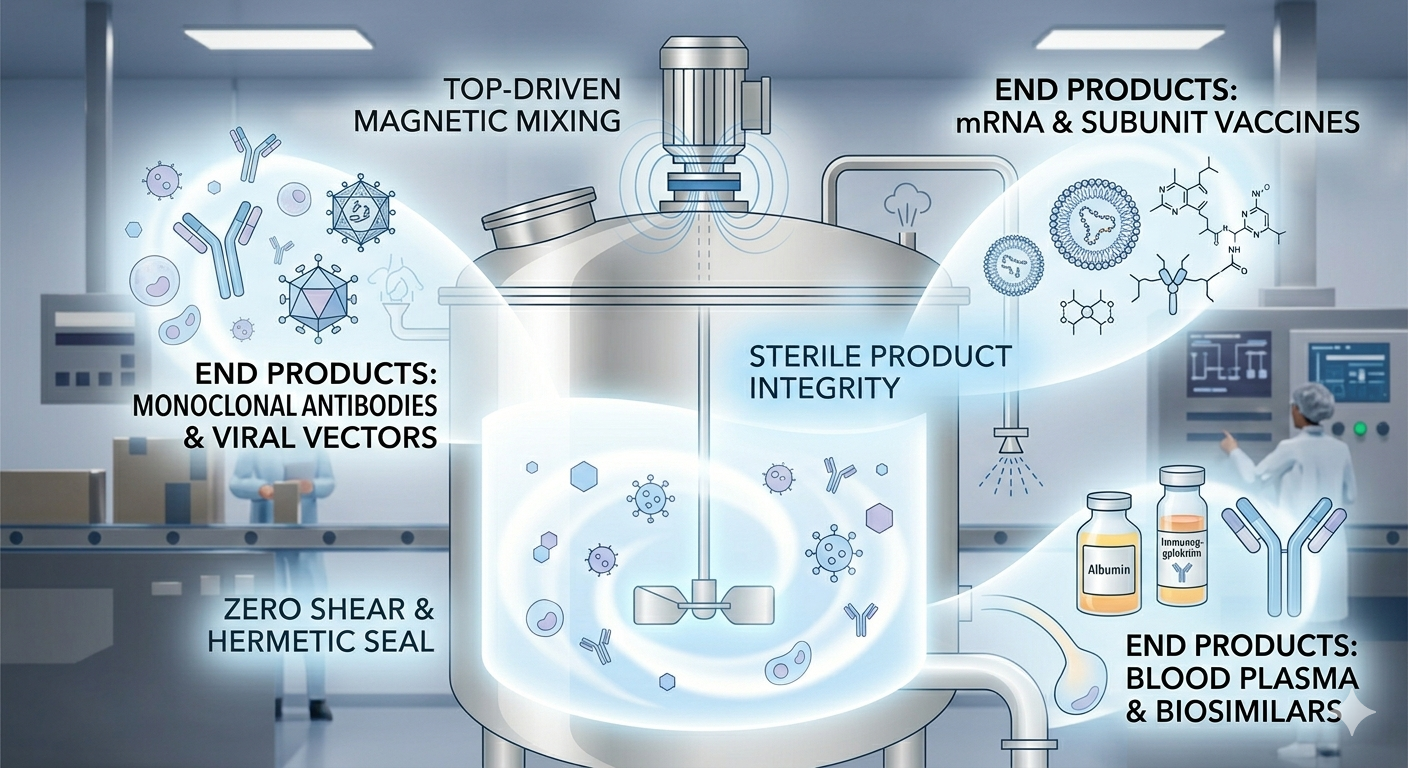 Optimizing the Buffer and Media Preparation Process Using Top-Mounted Magnetic Agitators