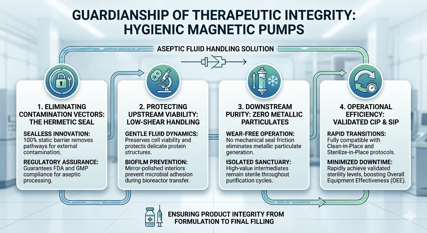 Hygienic Magnetic Pumps for Biopharmaceutics