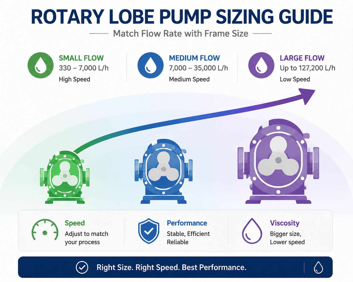 Rotary Lobe Pump Sizing Guide: How to Match Flow Rate with Frame Size
