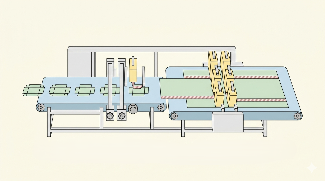 Automatic Multi-Head Double-Sided Tape Machine Working Width Guide