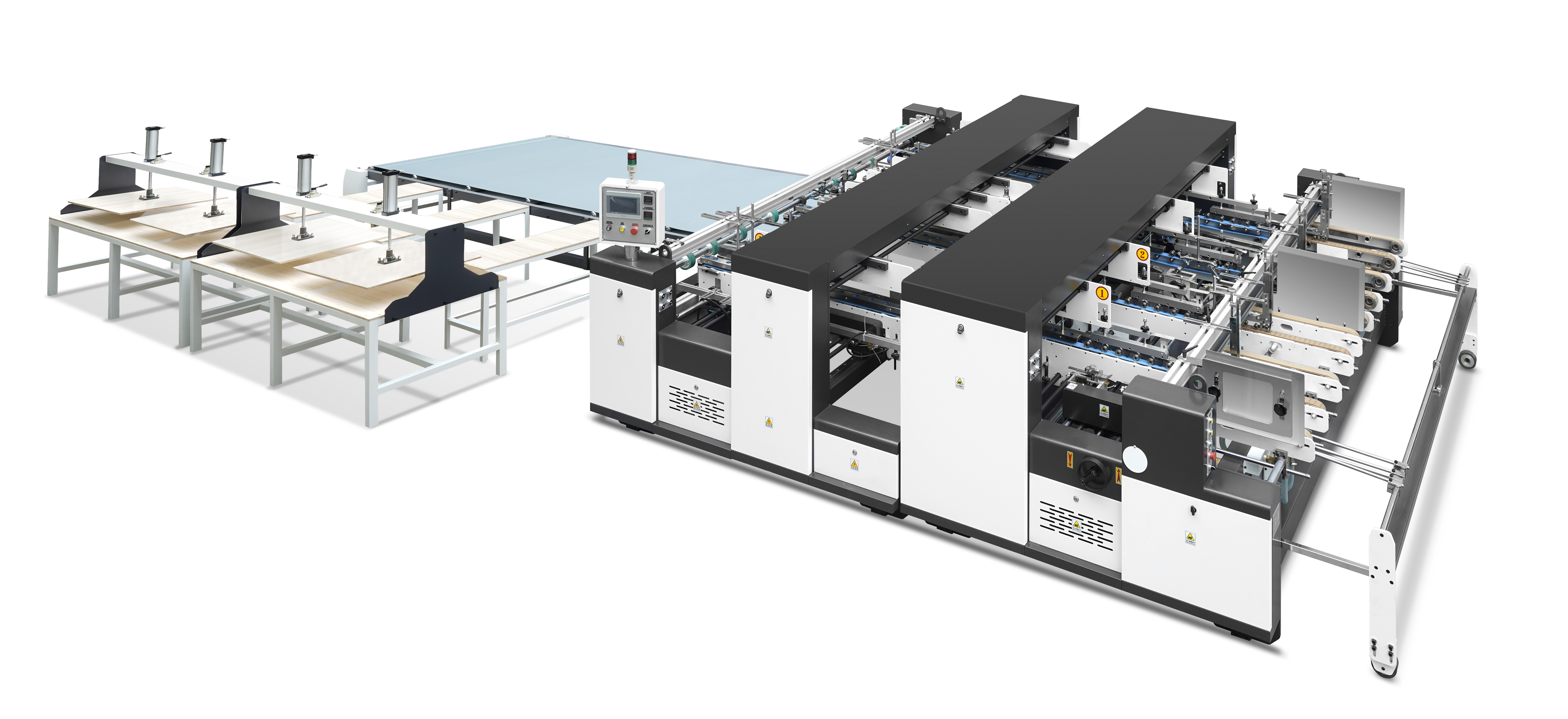 LY3500 Industrial-Grade High-Capacity Reinforced Multi-Station Two-Piece Folder Gluer Production Line