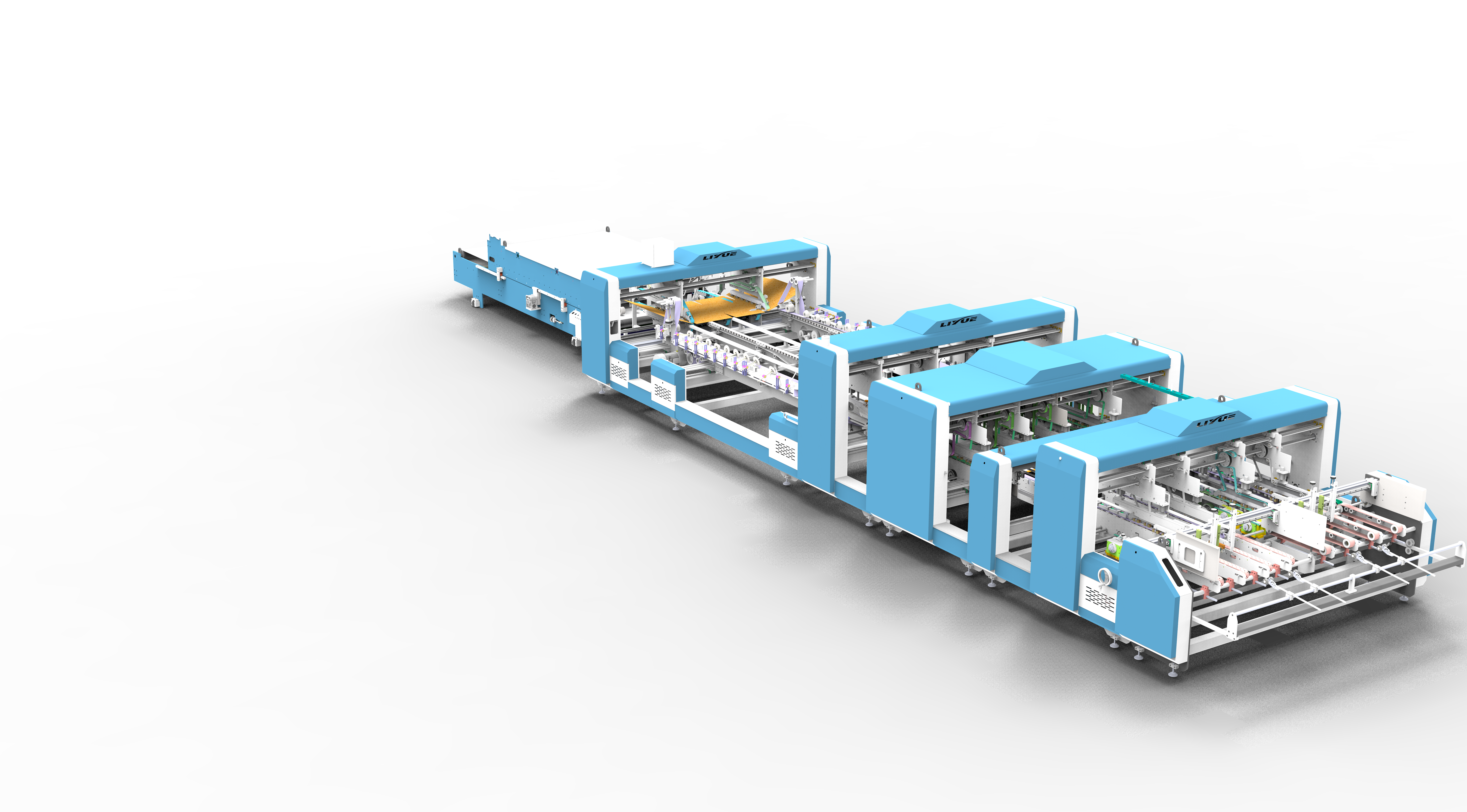 LYA2600 Innovative Smart Fully Automatic Rapid Robust Two-Piece Folder Gluer